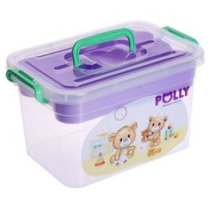Контейнер для детской аптечки с вкладышем 6.5 л, Polly, микс Полимербыт