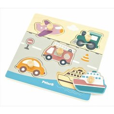Развивающие игрушки из дерева Viga Toys Пазл-вкладыш Транспорт 44069 Vigatoys
