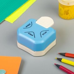 Дырокол фигурный для углов 3в1 R4/R7/R10 мм 3,5х6,3х7,4 см Noname