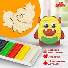 Аппликация пластилином для мальчиков Лесная мастерская