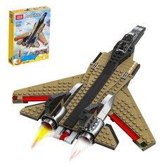Конструктор блочный «Быстрый самолёт», 312 деталей, 3 варианта сборки Jisi Bricks (Decool)