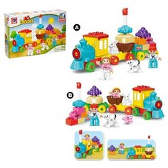 Конструктор «Сказочный паровоз», 58 деталей Kids Home Toys