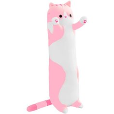 Мягкая игрушка длинный Кот батон, розовый, 110 см Sun Toys
