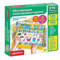 Настольная игра Азбукварик Обучающая электровикторина Занимательная логика 4630027293756