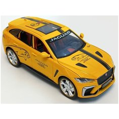 Машинка Jaguar E-Pace металлическая 1:24, свет, звук , открывается люк, складываются зеркала MSN Trading Limited