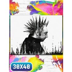 Картина по номерам на холсте музыка Король и Шут - 12230 30х40