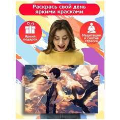 Картина по номерам аниме Волейбол (Haikyuu, Хината, Акаши, Бокуто) - 8131 Г 60x40