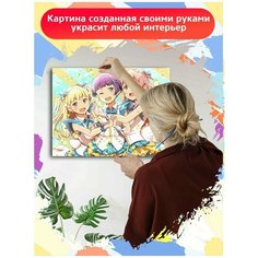 Картина по номерам игра Tokyo 7th Sisters - 8193 Г 30x40