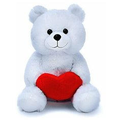 Мягкая игрушка «Медведь Вельвет» с валентинкой, 30 см, цвет белый Profit