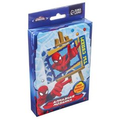MARVEL Алмазная вышивка (мозаика) А6 "Ты супер!", Человек-паук, ёмкость, стержень, клеевая подушечка