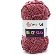 Пряжа "Dolce Baby" 100% микрополиэстер 85м/50 гр (751 сухая роза) Yarn Art
