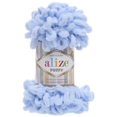 Пряжа Alize puffy 183 нежно-голубой 1 шт./100 гр.