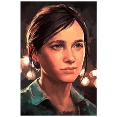 Картина по номерам на холсте игра Last of Us Элли - 6565 В 60x40