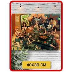 Картина по номерам на холсте аниме Ван-Пис 5763 40x30