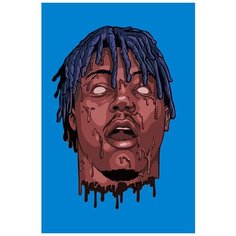 Картина по номерам на холсте Музыка Juice Wrld - 6049 В 60x40