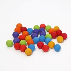 Деревянный игровой набор "Шарики", мешочек , 35 деталей Grimms