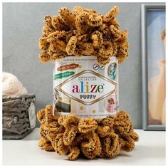 Пряжа "Puffy" 100 % микрополиэстер 9м/100г (716 леопард) Alize