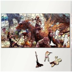 Пазл из дерева с фигурками, 230 деталей, 46х23 см игры Final Fantasy XII - 5279 Puzzle Wood