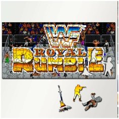 Пазл из дерева с фигурками, 230 деталей, 46х23 см игры WWF Royal Rumble - 5616 Puzzle Wood
