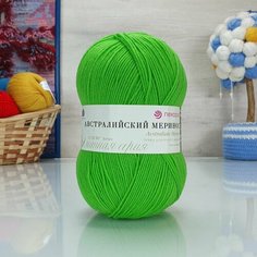 Пряжа пехорка Австралийский меринос (Пехорка), Экзотика - 65, 95% мериносовая шерсть, 5% высокообъемный акрил, 5 мотков, 100 г, 400 м.