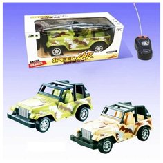 Машинка р у 2CH, световые эффекты, (зеленый, серый) Junfa Toys
