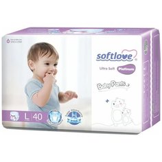 Трусики-подгузники Softlove Platinym L (9-14 кг) 40шт 535804