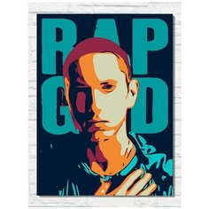 Картина по номерам на холсте музыка Eminem - 11319 В 30x40