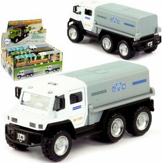 Машинка металлическая 1:32 "Военный Sonic Landmaster UN" 7060B, 16,5 см. инерционная, свет, звук / Серый Denco Store
