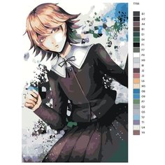Картина по номерам T705 "Чихиро Фуджисаки. Аниме Данганронпа - Danganronpa " 50x70 Brushes Paints