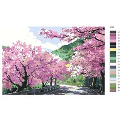 Картина по номерам Y-925 "Сакура" 50x70 Brushes Paints