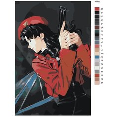 Картина по номерам Y-608 "Аниме Евангелион. Мисато Кацураги" 50x70 Brushes Paints