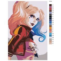 Картина по номерам Z-525 "Харли Квинн. Комиксы" 60x90 Brushes Paints