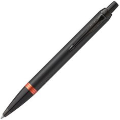 Ручка шариковая Parker IM Vibrant Rings K315, Flame Orange PVD 2172946