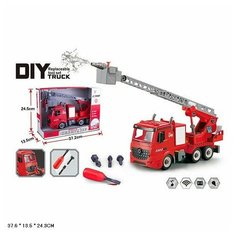 Конструктор Shantou пластик, красный 38х25х14 см, 1:17, звук, в коробке (YW9080B)