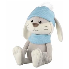 Мягкая игрушка Кролик Клёпа в шапке и шарфе 20 см Maxitoys Luxury MT-MRT02223-2-20