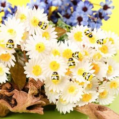 Декор флористический «Пчёлы», 28 шт, 13 х 10 мм Noname
