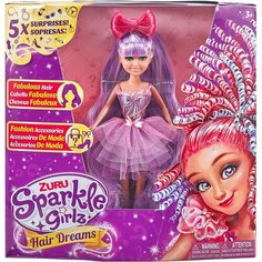 Zuru Sparkle Girlz Кукла Hair Dreams Радужная фея с фиолетовыми волосами 100313