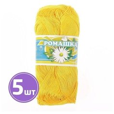 Пряжа ПНК им. Кирова Ромашка (0305), канарейка, 5 шт. по 75 г