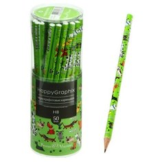 Карандаш чернографитный 2 мм HappyGraphix «Собачья площадка», НВ, трехгранный Bruno Visconti