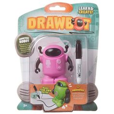 Робот Junfa индуктивный DRAWBOT (движение по линии), розовый, 17х23х5 см