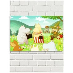 Картина по номерам мульфильм муми троль (фрекен снорк, снусмумрик) - 8249 Г 60x40