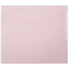 Папка-конверт "Expert Complete" для тетрадей с кнопкой A5+ 180 мкм диагональ 20 шт. персиковый