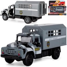 Металлическая машинка 1:52 Фургон ЗиЛ-130 Омон 12 см. Автопарк, инерционный Play Smart