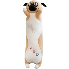 Мягкая игрушка подушка плюшевая длинная собака Мопс- 100 см Sun Toys