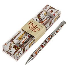 Ручка шариковая поворотная, 0.7 мм, Bruno Visconti Dolce Vita Жирафы, стержень синий, корпус металлический, в футляре