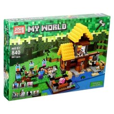 Конструктор Мой мир «Фермерский домик», 561 деталь Jisi Bricks (Decool)