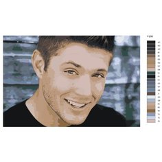 Картина по номерам Y-206 "Сверхъестественное. Дженсен Эклс - Дин Винчестер" 60x90 Brushes Paints