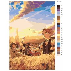 Картина по номерам W-518 "Аниме - Реинкарнация безработного" 60х90 Brushes Paints