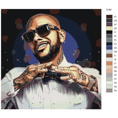 Картина по номерам Z-362 "Тимати" 80x80 Brushes Paints