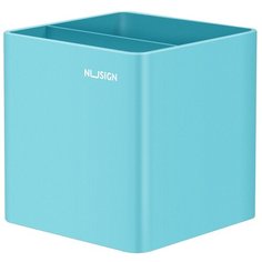 Подставка Deli ENS011blue Nusign 2отд. для письменных принадлежностей 84х84х86мм синий пластик 12 шт.